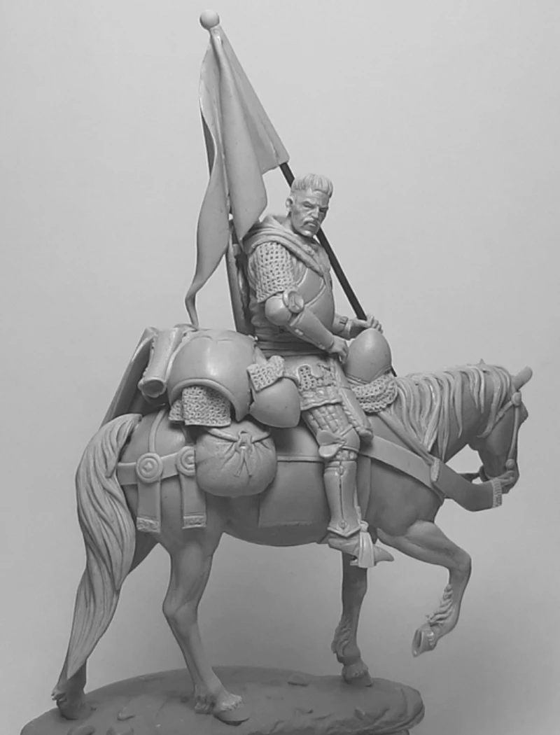 1/32 Scale 54mm Die-Cast Resin Figure Model Kit Polish Knight Hobby Miniature Toys Unassembled Unpainted DIY Diorama