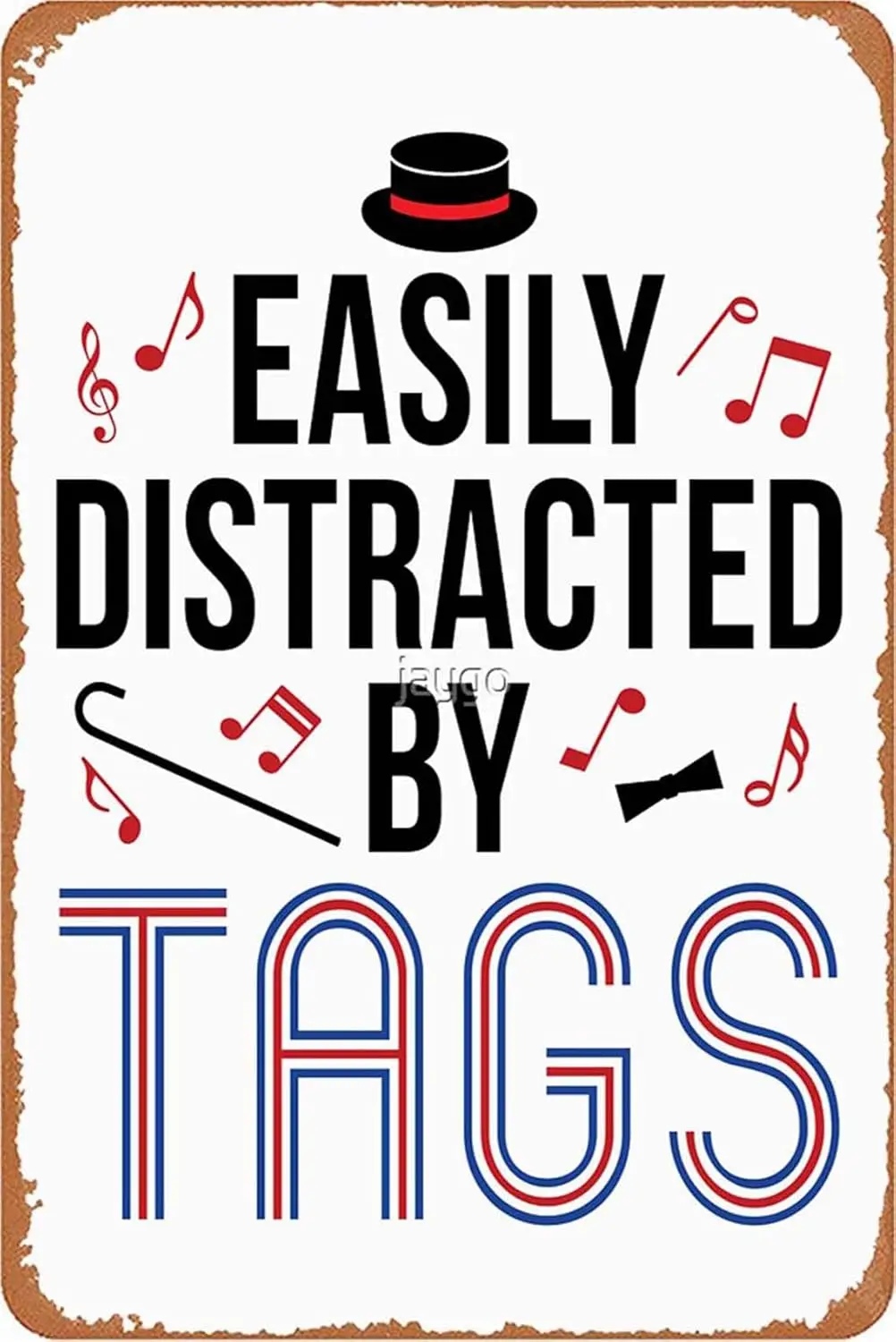 Easily Distracted By Tags Barbershop Quartet Singing Metal Signs Vintage Bar Kitchen Man Cave Farm Office Wall Art Gift 6x8inch