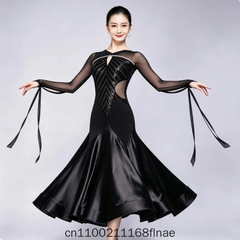 New High-end Ballroom Dance Competition Dress Modern Dance Swing Dress Ballroom Dance Performance Dress for Women
