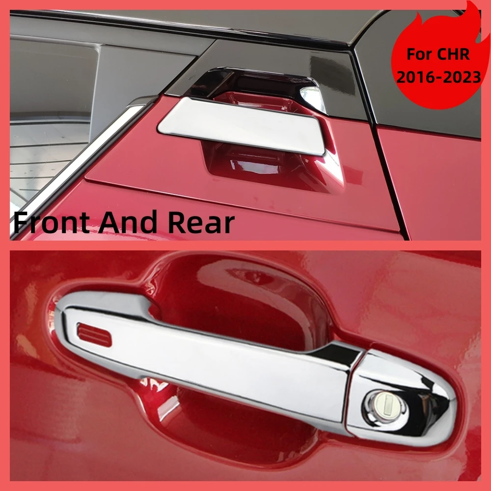 Front Rear Door Handle Cover for Toyota C-HR CHR 2016-2023 ABS Protector Trim Sticker Decoration Strips Molding Accessories