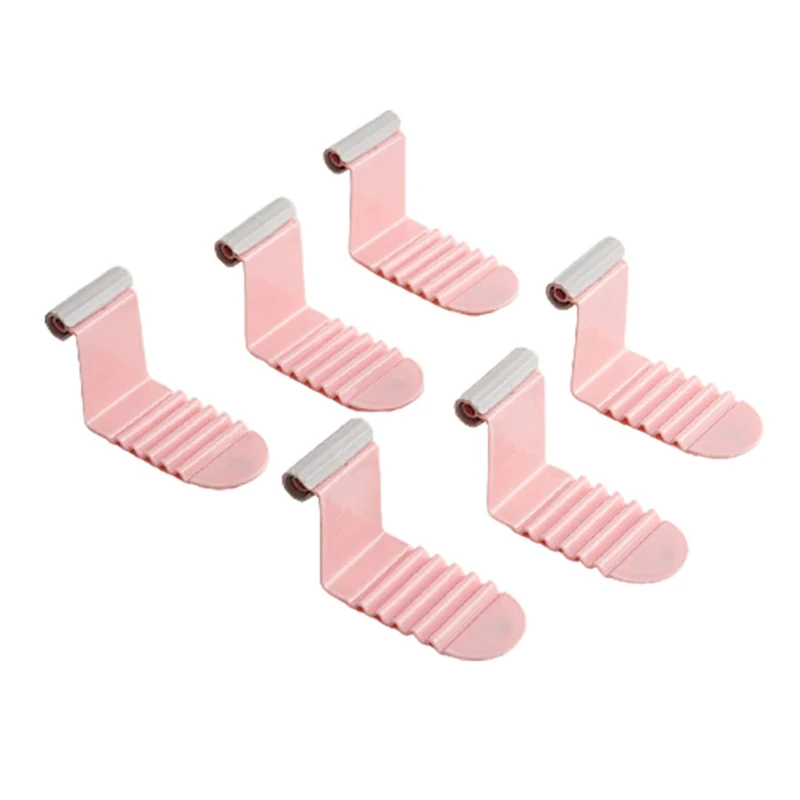 

6Pcs Needle-Free Bed Sheet Holder Household Invisible Sheet Clip Non-Slip Mattress Sheet Buckle Bed Pegs Gray