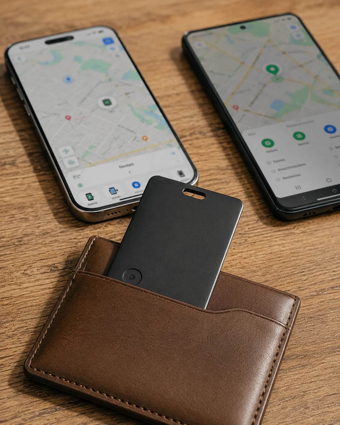 Ultra Thin Wallet Tracker Card, Works with Apple Find My & Android, Bluetooth Anti-Lost Item Locator for Luggage Passport Bag