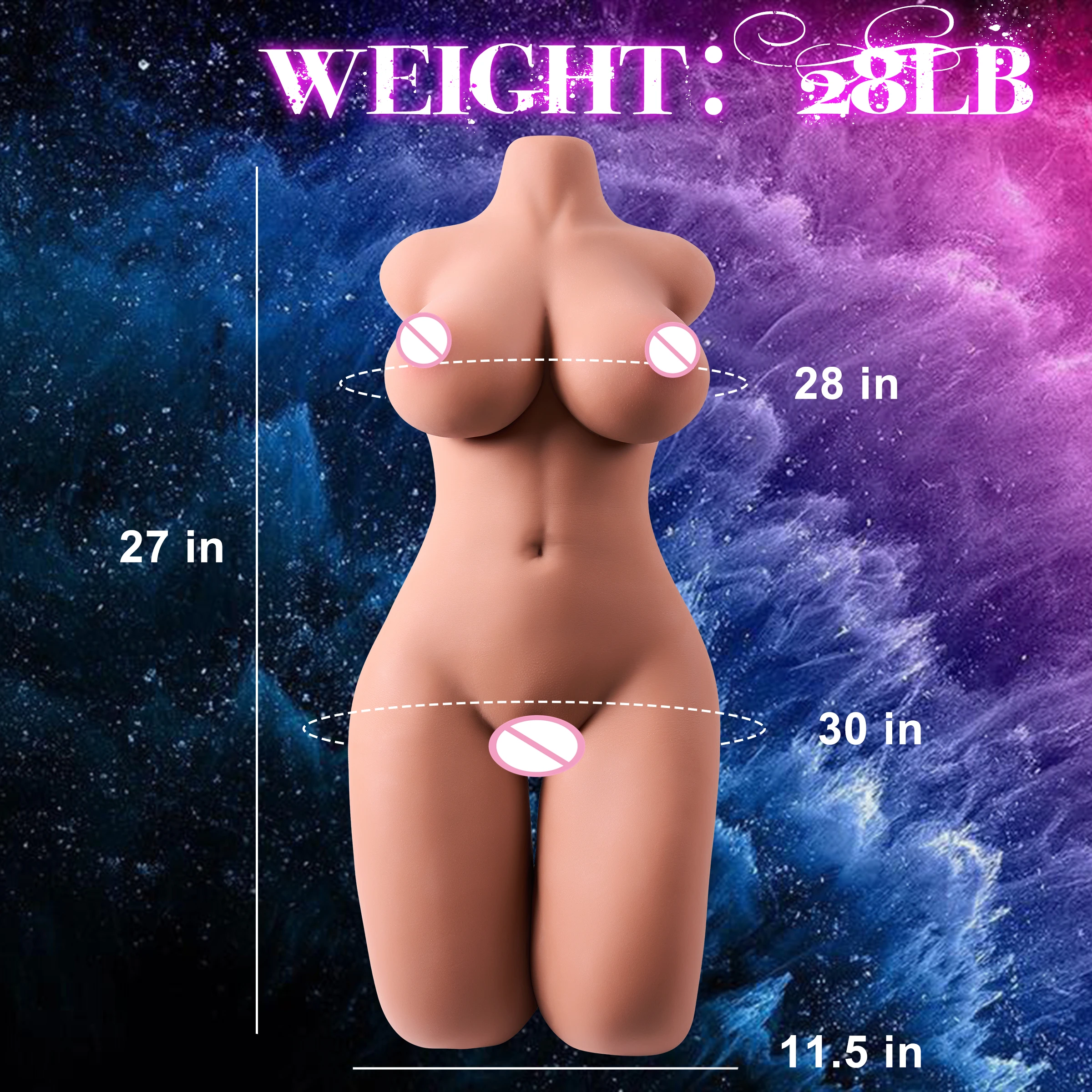 28LB Sex Doll for Men Male Masturbator Stroker, Sex Doll with Boobs Vagina Anus, Adult Toys Love Doll Sex Toys for Men Orgasm