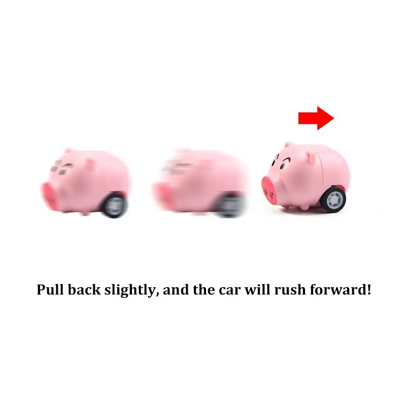 12Pcs Cute Cartoon Animal Pull-Back Inertia Car Kids Toy Kindergarten Activities Gifts For Children