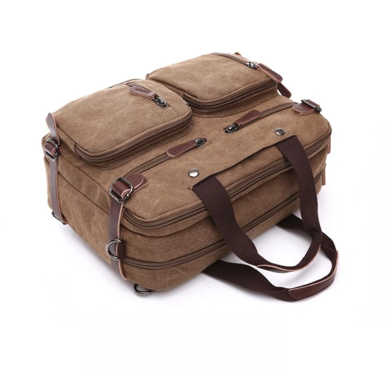 Vintage Leinwand Männer Reise Aktentasche Große Kapazität Business Handtasche männer Casual Reise Seesäcke Laptop Rucksack Einkaufstasche