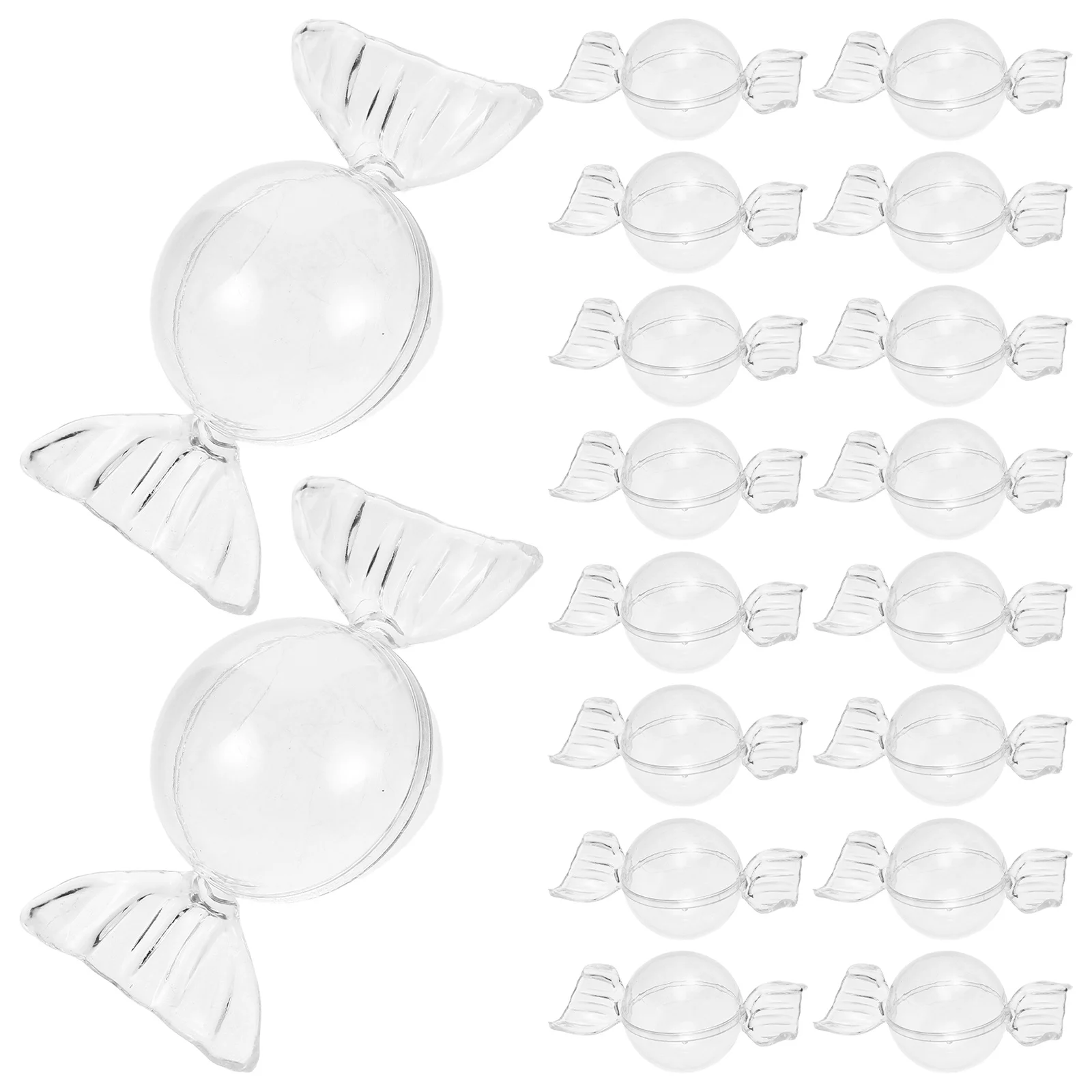 

36 Pcs Creative Wedding Candy Box Shape Treat Boxes Container Transparent Plastic Favor Bride