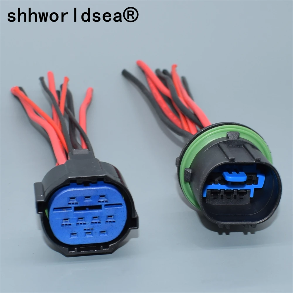 

shhworldsea 10 Pin auto headlight plug Headlamps socket HP406-10021 wiring harness connector for Hyundai IX25 KIA K2345