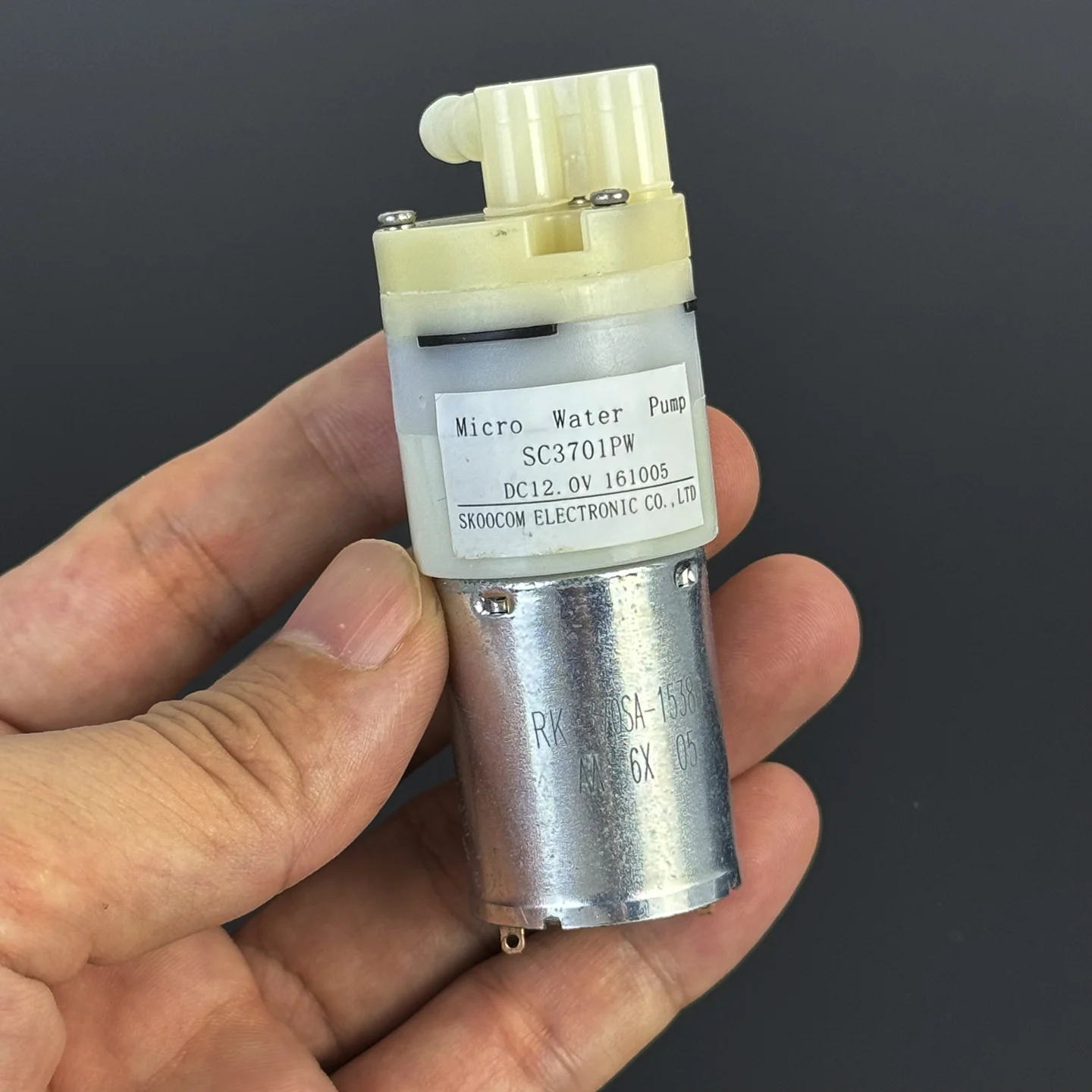 Micro 370 SKOOCOM SC3701PW DC 12V pompe à eau auto-amorçante pompe à membrane d'aspiration débit 550 ml/min pour Machine à boire de Table à thé