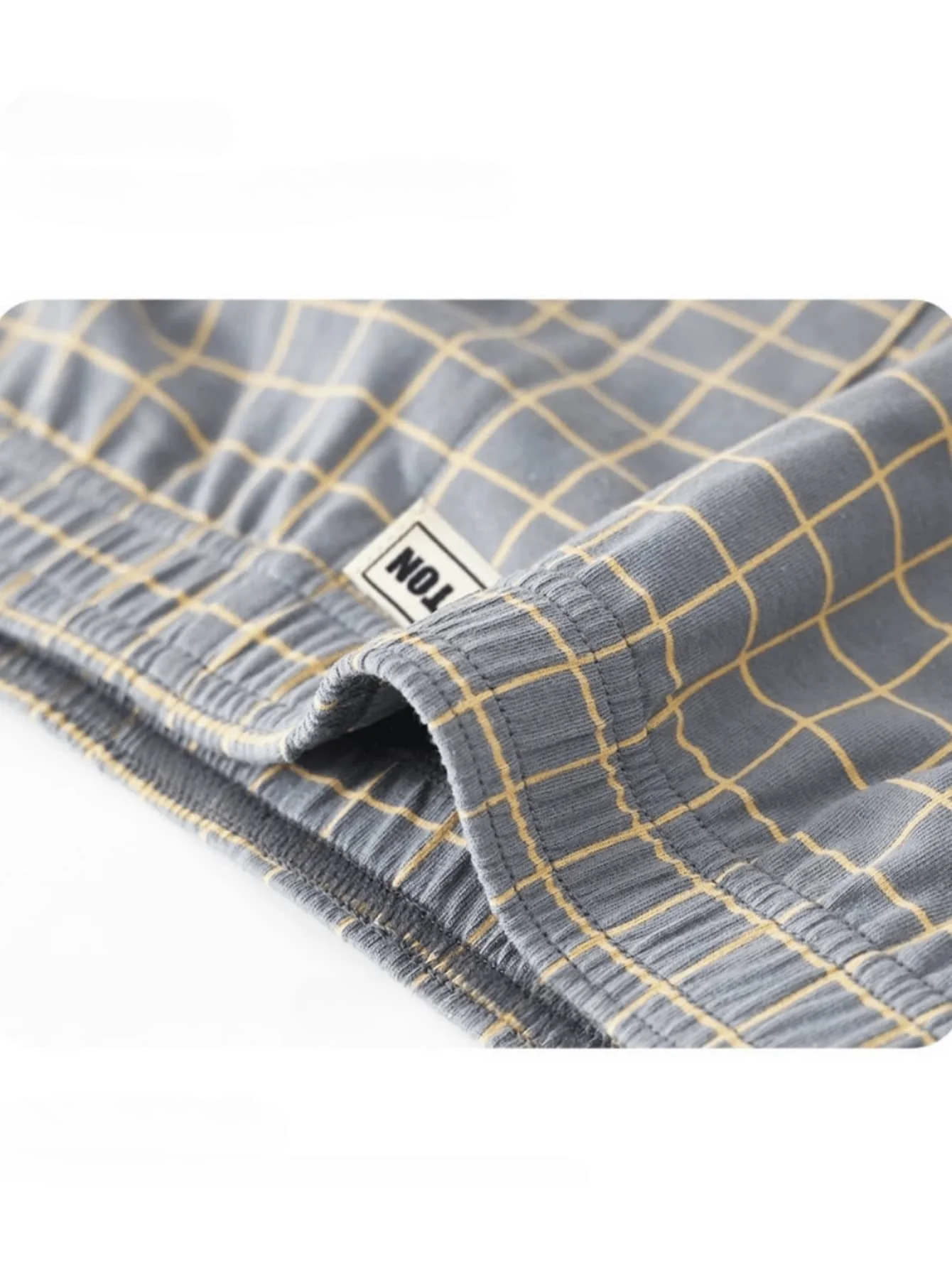 3pcs Men's Cotton Underwear Men Boxer Briefs,Soft Comfortable Plaid Design Loose Boxer Shorts