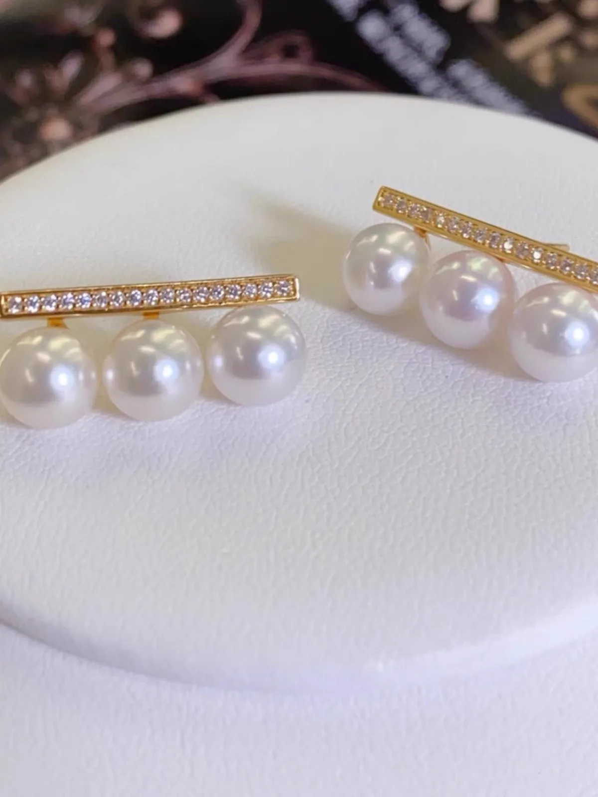 

Серьги с натуральным жемчугом AAAA5-6 мм, японские круглые жемчужные серьги с балансирующим жемчугом, высококачественная и простая игла из серебра 925 пробы