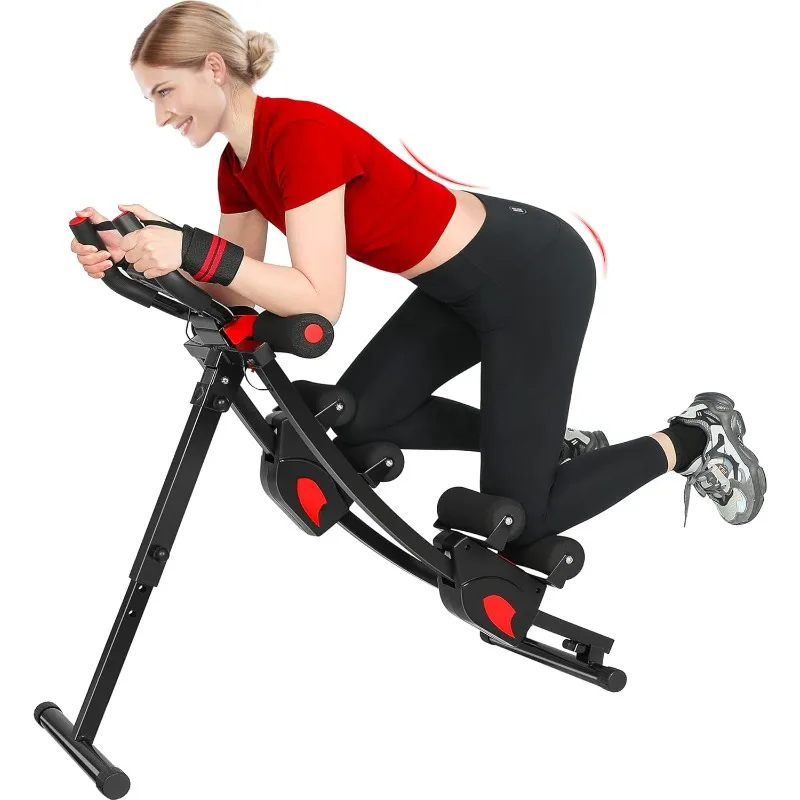 

GIKPAL Ab Machine, Adjustable Trainer for Home Gym, Ab Crunch Exercise Equipment for Beginner