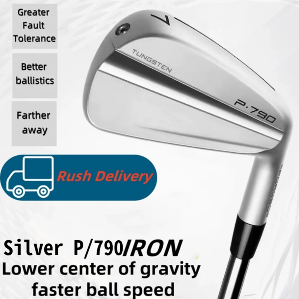 New Quad Silver 790 Irons Golf Clubs Soft Irons Forged Iron Set High Bounce Performance Hollow Design