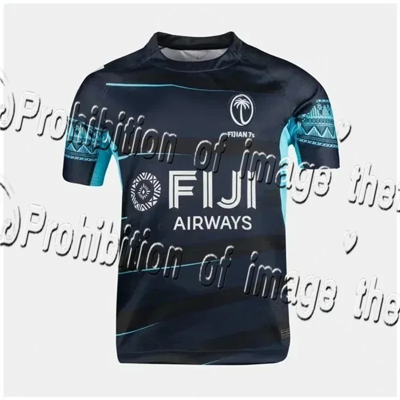 

Fashion Rugby Jersey Men Women Clothes ISC FIJI 7S Jersey Breathable Quick-Drying Oversized Durable Elastic Casual T-Shirt Moto