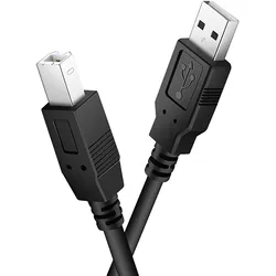 6-Feet USB B MIDI Cable for Instruments, USB 2.0 Type A to Type B Printer Cable Cord Compatible with Piano, Midi Controller