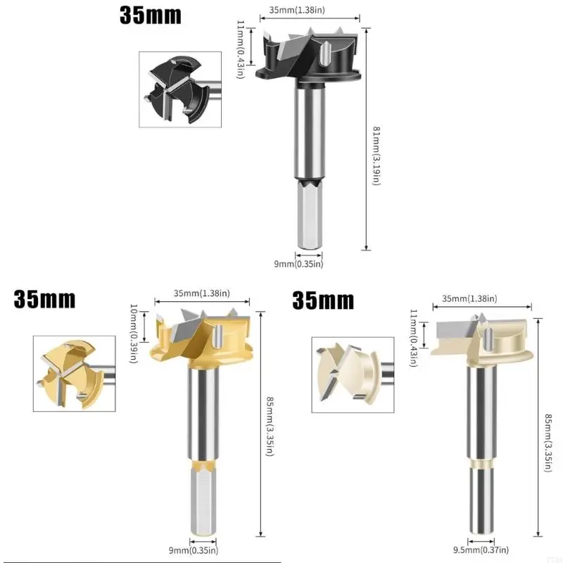 77JA Thép lỗ cắt đã thấy mũi khoan cho khoan đường kính chính xác trong các sản phẩm gỗ sử dụng nghề mộc chuyên nghiệp