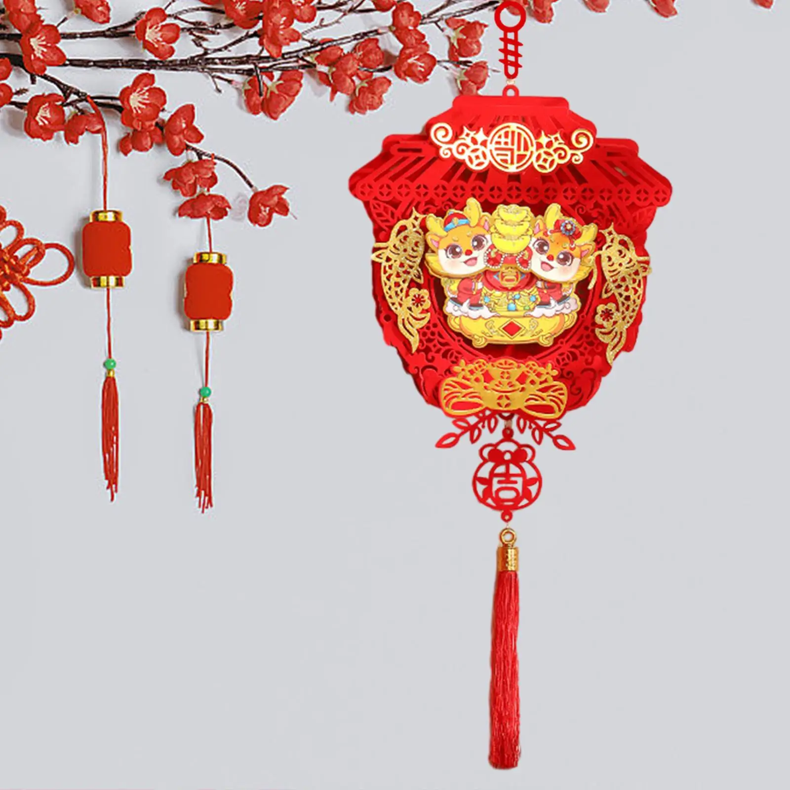 2024 Dragon Door Sign Holiday Window Celebration Party Supplies Office Chinese