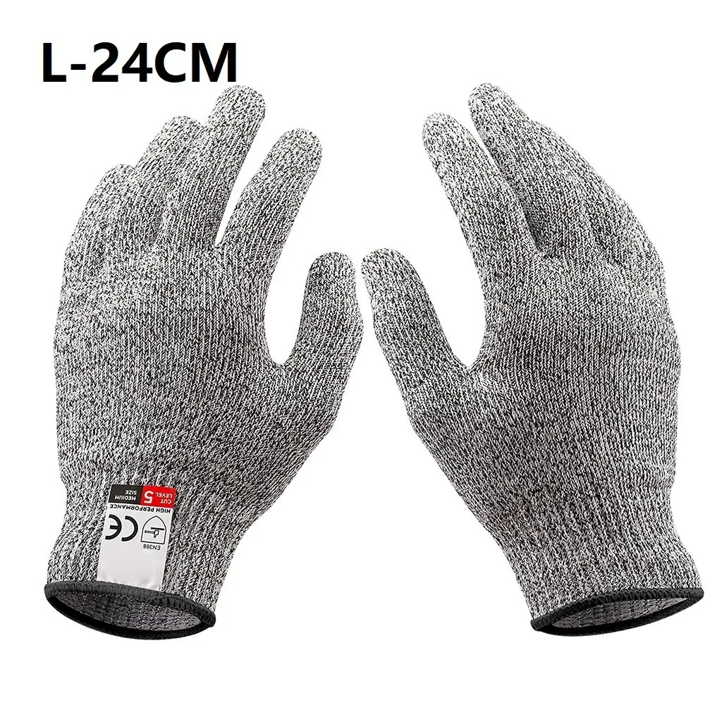 High Strength Grade Level 5 Protection Safety Anti-Cut Glove Kitchen Cut Resistant Gloves For Fish Meat Cutting Safety Glove