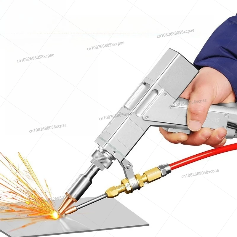 

Handheld laser welding gun double wire feeding welding head welding machine