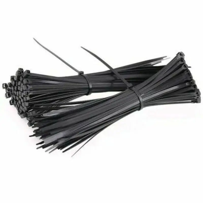 100Pcs Plastic Nylon Cable Ties Self-locking Cord Ties Straps Adjustable Cables Fastening Loop Home Office Wire Zip Ties