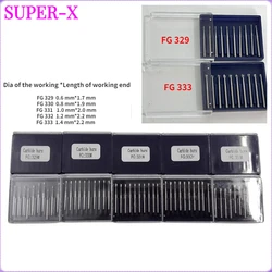 10pcs/box Dental Tungsten Steel Carbide Burs Pear Shape Bur for High Speed Handpiece FG- 329,FG-330,FG-331,FG-332,FG-333