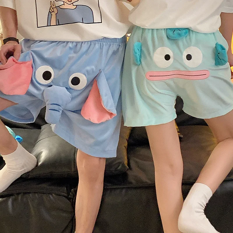 

Couple Pajama Pants Cartoon Cute 3d Elephant Shorts Breathable Snot Pig Home Pants Novelty Boxer Prank Gifts Humorous Underwear