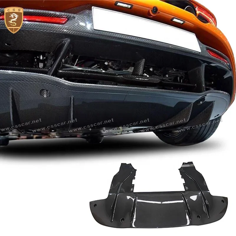 OEM Style Dry Carbon Fiber Rear Lip For Mclaren 720S  Diffuser