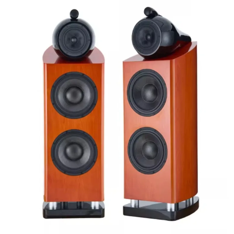 Audio double 10-inch floor-to-ceiling speakers three-way frequency