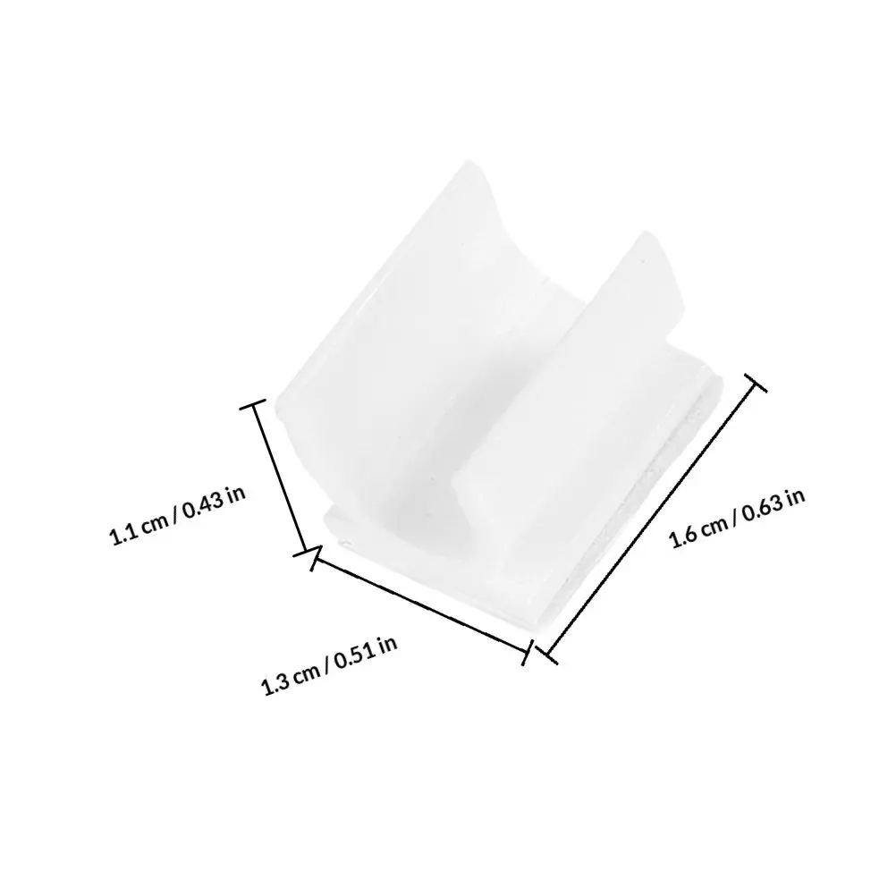 50Pcs Adhesive Pen Holder Clip for Whiteboard Marker Organizer Compact Lightweight Office Classroom Desk Fridge Calendar