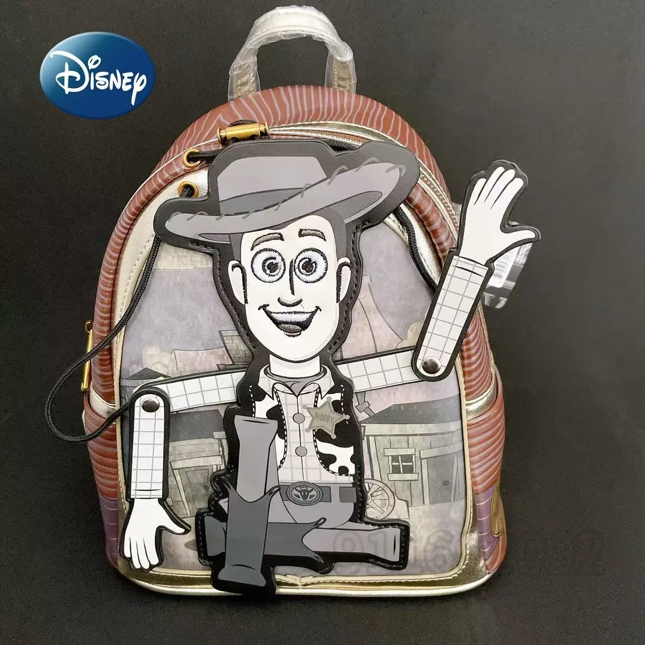 Disney New Original Mini Backpack Luxury Brand Loungefly Backpack Cartoon Cute Women's Backpack Fashionable Children's Schoolbag