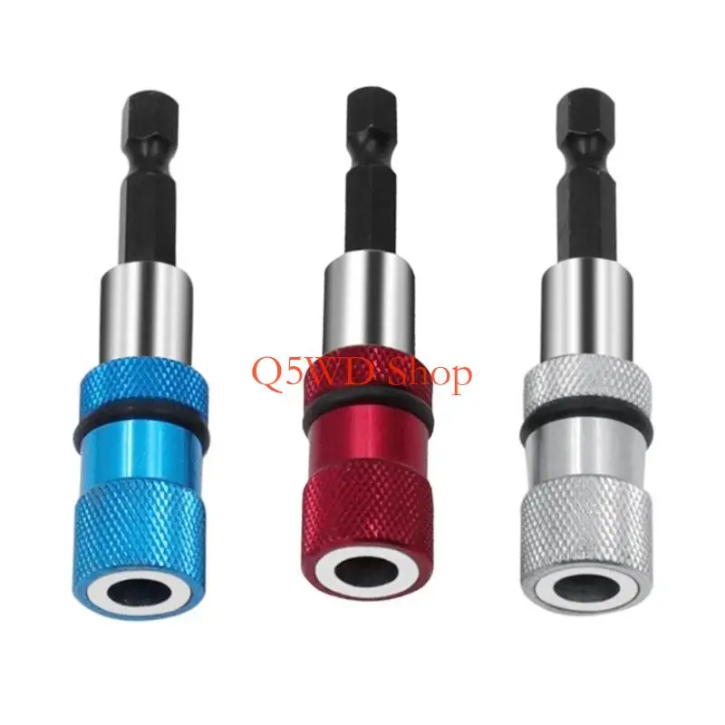 Q5WD 3Pcs Fast Detach Hexagonal Shank Rods Electric Screwdriver Extension for Secure Bit Retention Drilling