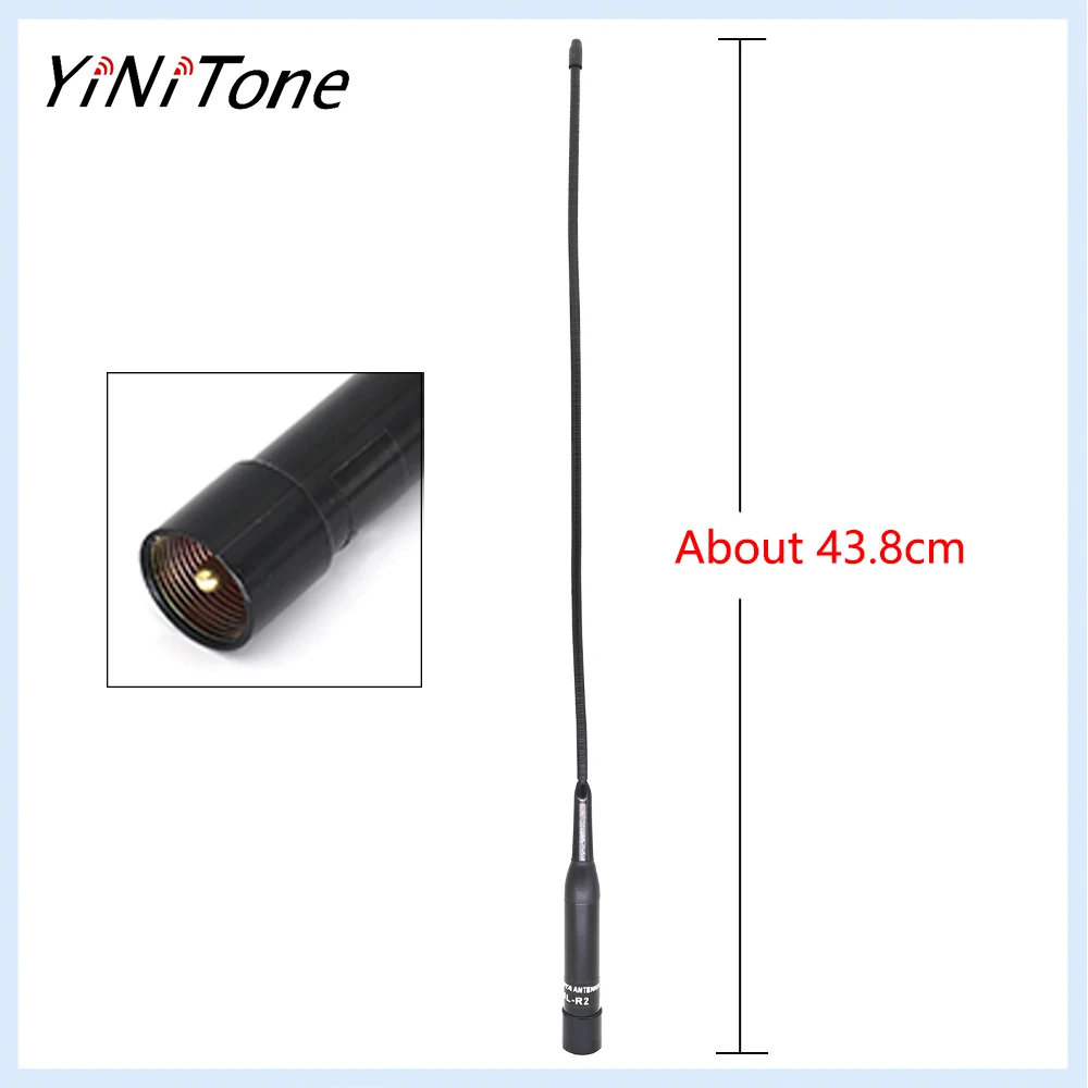 AT-R2G VHF UHF Mobile Antenna for Ham Radio - 2.15/3.0dBi Gain, 50 Ohm, Universal Car Mount