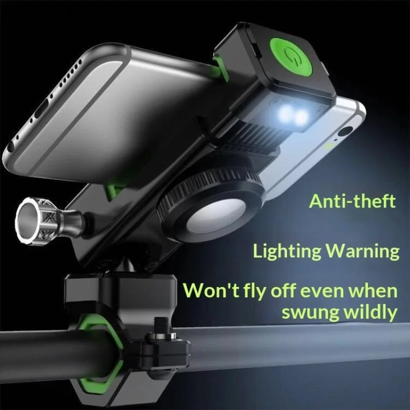 Bicycle Phone Holder With Built In Compass 360 Rotation Anti Fall Design For Mountain Road Biking Road Cycling【SMQ】