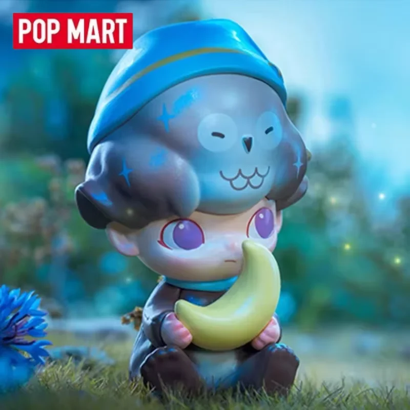 

POP MART Dimoo, серия «Лесная ночь», слепая коробка, загадочная коробка, сумка для догадок, игрушки, кукла, милая аниме-фигурка, настольные украшения
