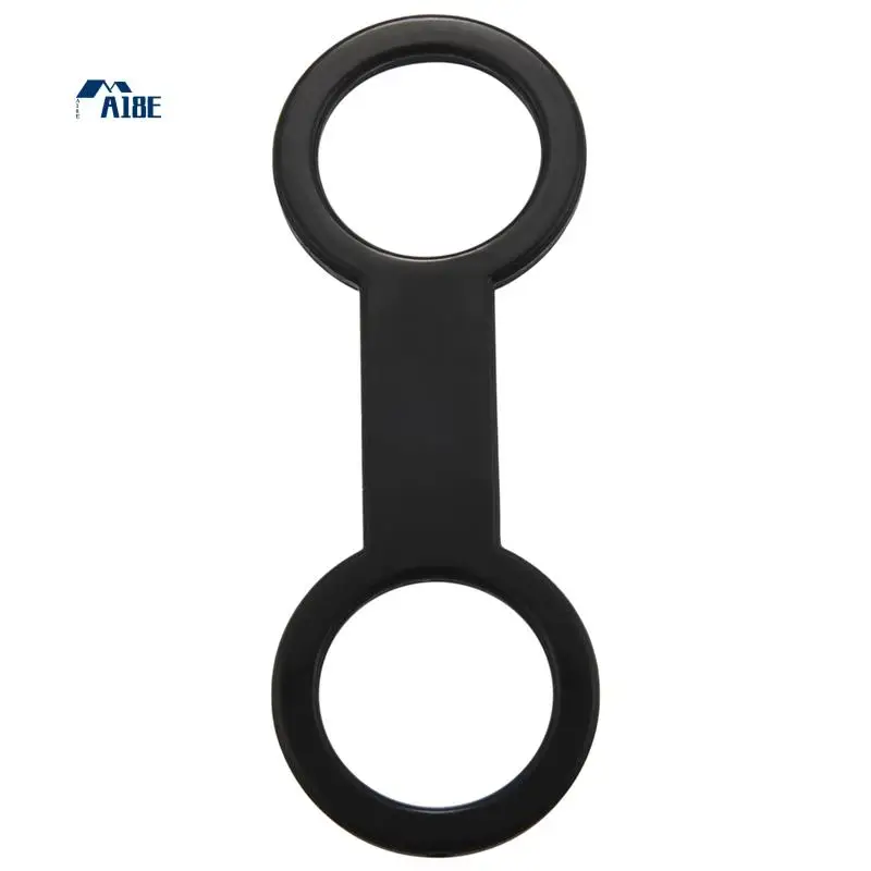 

A18E-160X Scuba Diving Dive Snorkeling Silicone Snorkel Mask Strap Keeper Holder Clips Retainer Attachment Gear Spare Black