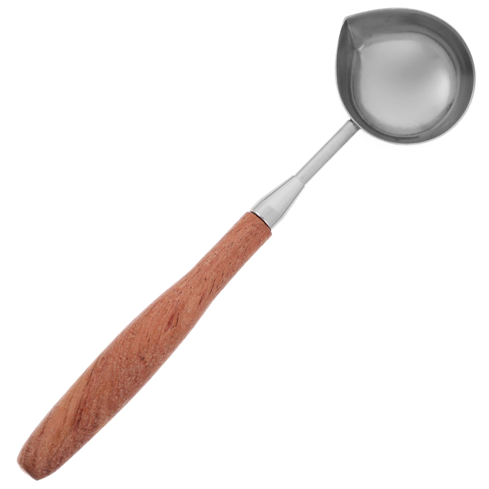 

Stainless Steel Sealing 12X2.8Cm Wood Handle Melt Pour Fire Tool Sealing Accessories Seal Supplies Wax Melting Spoon Fire Wax