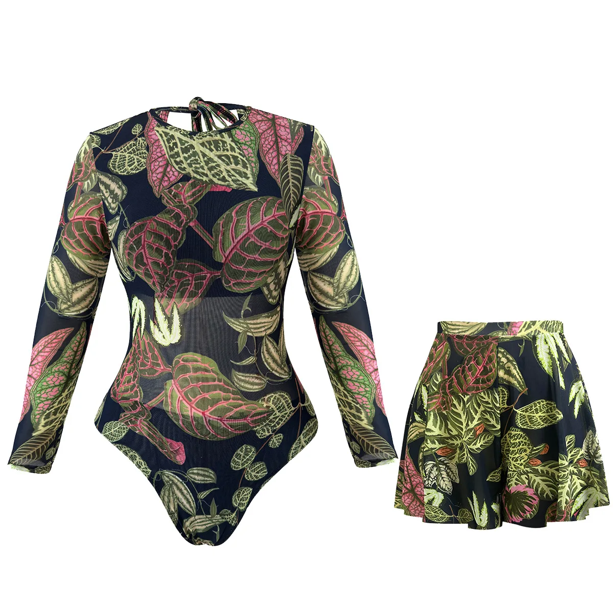 2026 New Women One Piece Long Sleeve Long Pants Swimsuit SPF Sun Protection Rash Guard Full Body Swimwear Set Купальник