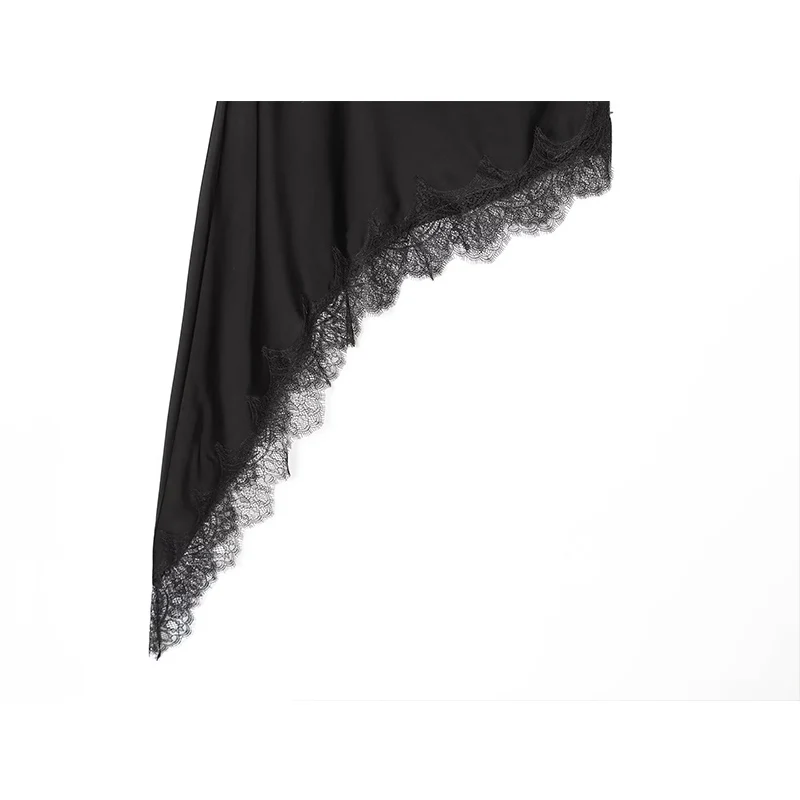 Damen-Tanktops, Frühling 2026, neue Bluse, schicke Spitze, dekorative asymmetrische Tops, Damenmode, elegante Jugend-Party-Ball-Tops