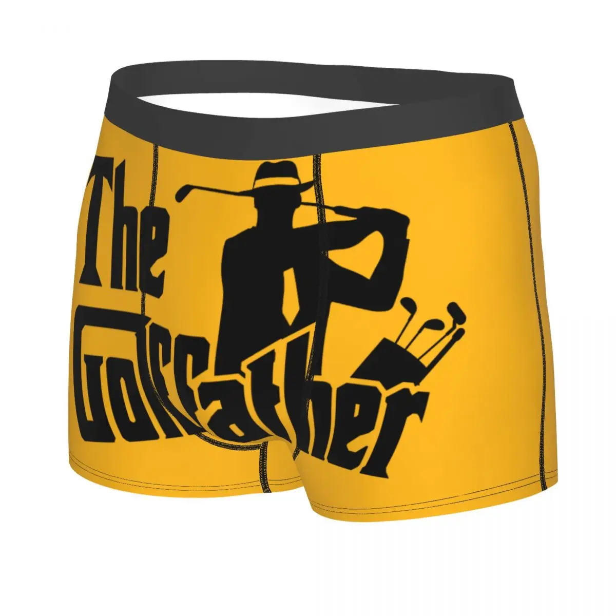 The Golf Father Boxer Shorts For Homme 3D Printed Underwear Panties Briefs Stretch Underpants