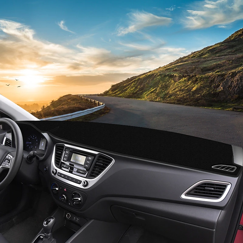 

Аксессуары для Hyundai Solaris Accent HC 2017 2018 2019 2020, крышка приборной панели автомобиля, избегайте световых накладок, приборная панель, ковры, чехол