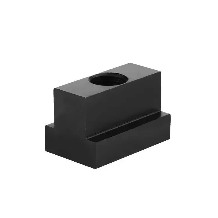 10Pcs M5 M6 M8 M10 M12 M14 DIN508 Black Oxide Finish Grade 8.8 Carbon Steel T-Slot Nut Tapped Through Slot T-nuts Furniture