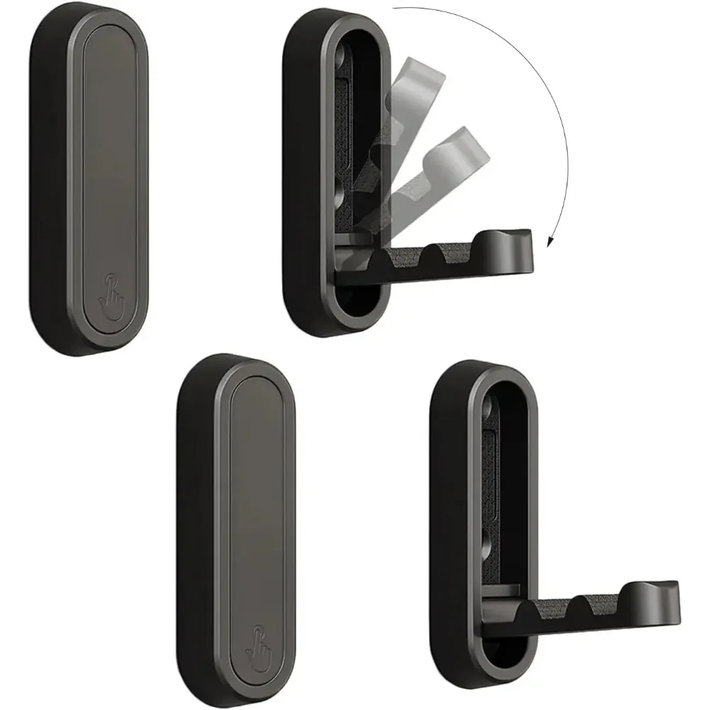 1Pcs Aluminium Alloy Foldable Clothes Hook Stainless Hook Storage for RV Bathroom Home Camper Caravan RV Interior Accessories
