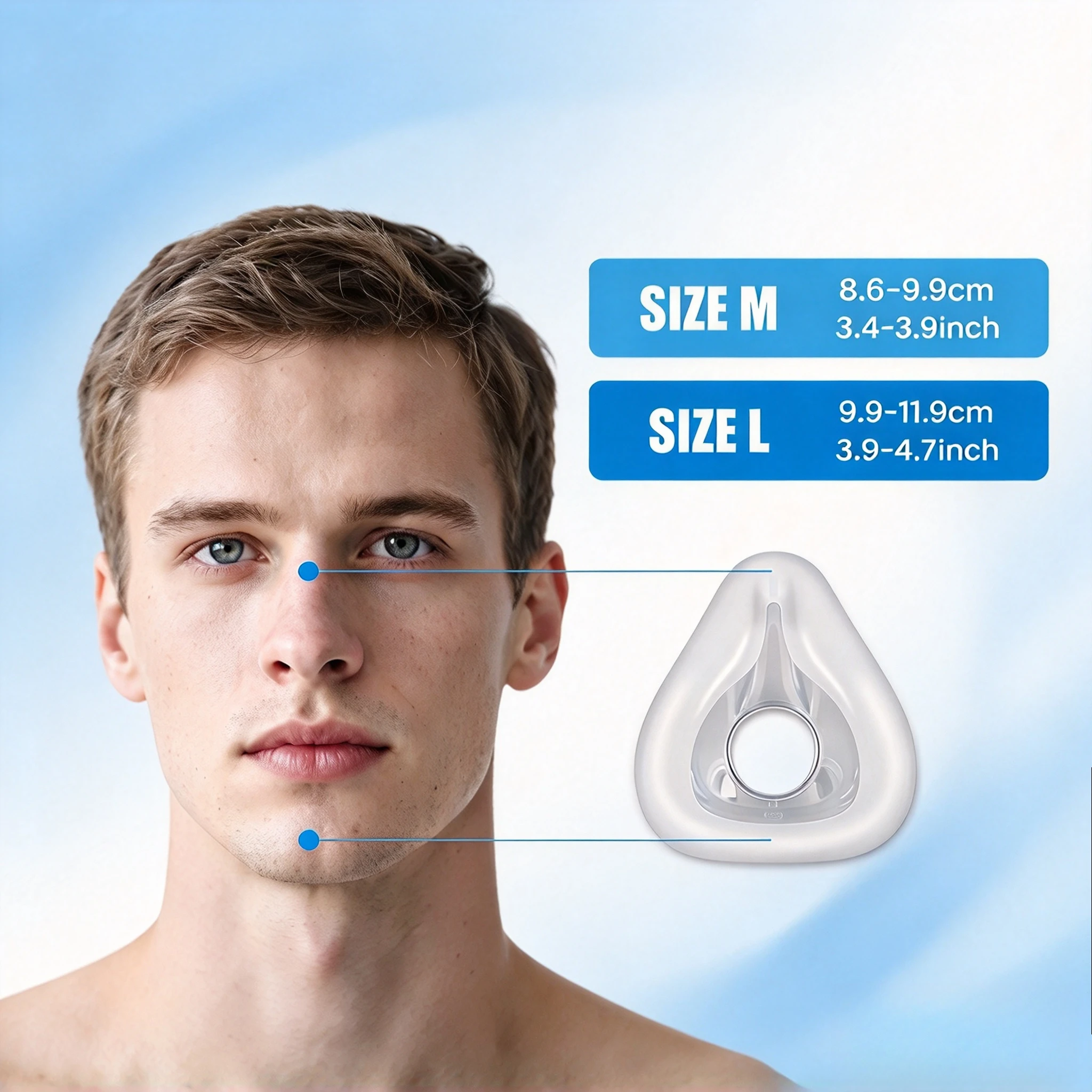 Use for AirFit F20 CPAP Masks Full Face Replacement Cushion Reliable Seal  Softer Compatible with  AirFit f20 Accessories