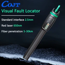 High Quality Visual Fault Locator 1mw 10mw 20mw 30mw Red Light Fiber Optic Cable Tester 5-30km Range