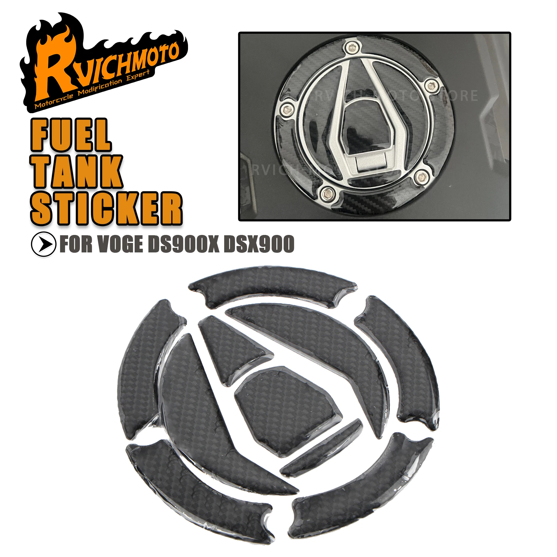 

DS 900 X 900X Motorcycle Fuel Tank Cap Sticker Gas Protection Decal Pad Protector Decorative For VOGE DS900X DSX900 900DSX DS900