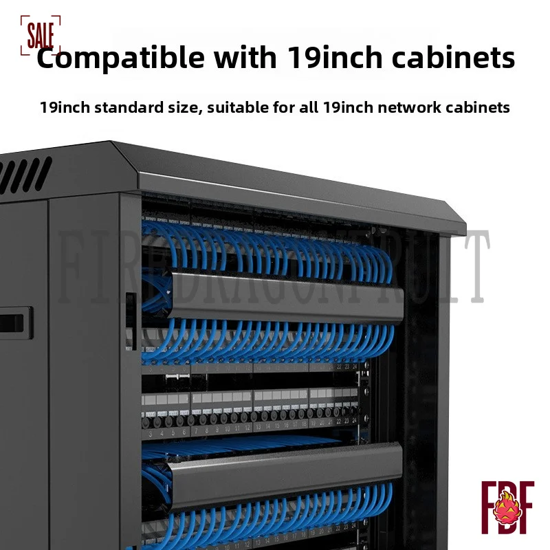 Factory 1U 19 Inch Server Rack Patch Panel 48 Port Heavy Duty Metal Management Tray Wire Organizer