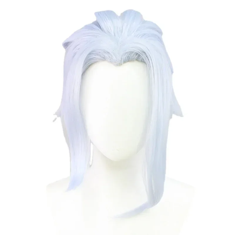 

Game Genshin Impact II Dottore Cosplay Costume Wig Adult Unisex Silver White Wigs Cos Clothing Accessory Halloween Carnival Prop