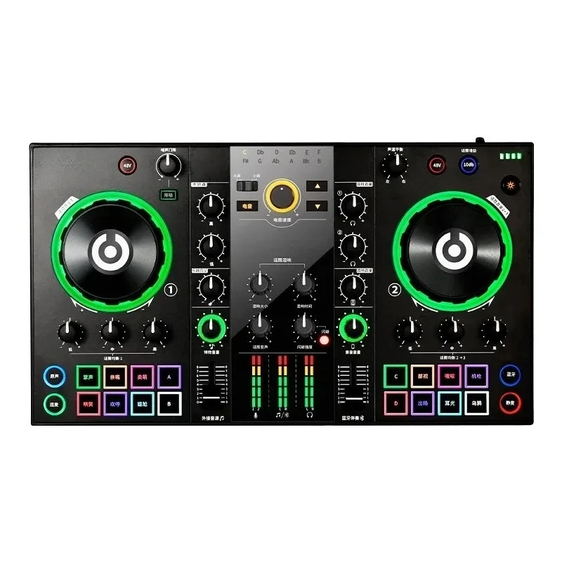 MX3 Audio Mixer Webcast Sound Card Mixing Console Podcast Studio for Recording,Live Streaming,Youtube,Guitar,PC