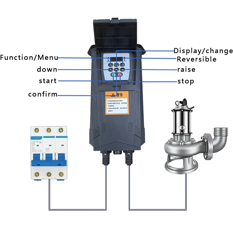 Pompa dell'acqua per taglio delle acque reflue dell'étangia dei pesci di scarico del serbatoio di separazione di supporto personalizzato OEM in acciaio inossidabile ad alta pressione da 6 pollici 7,5 kW