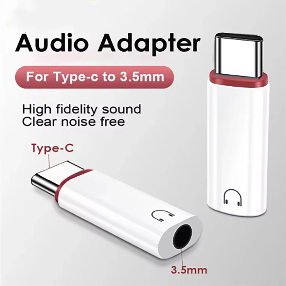 USB C إلى 3.5 مللي متر سماعة محول 3.5 مللي متر جاك نوع C محول صوت آيفون 15 سامسونج شاومي هواوي سماعة موصل الصوت