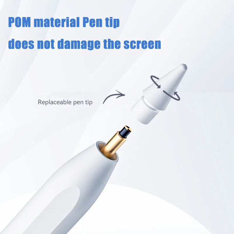 ปากกาสไตลัสใหม่สําหรับแท็บเล็ต IOS ดินสอการปฏิเสธปาล์มพอร์ตชาร์จที่ซ่อนอยู่ปากกาสมาร์ทปากกาสัมผัสหน้าจอแบบ Capacitive สําหรับดินสอ iPad